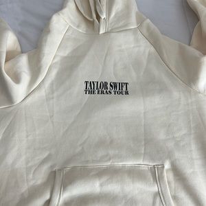 taylor swift cream eras tour hoodie. Size large. Brand new from concert